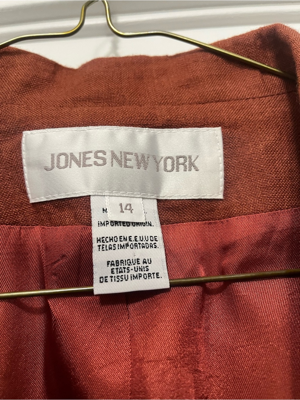 Vintage linen blazer - Picture 4 of 8